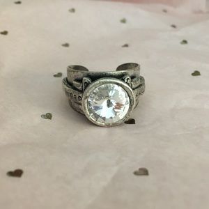 Swarovski Birthstone Adjustable Ring